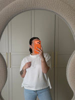 T shirt blanc dos dentelle