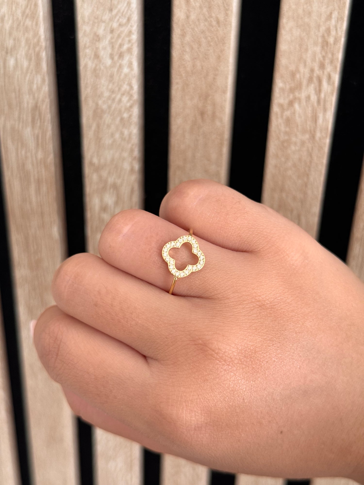 Bague trèfle