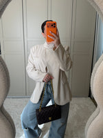 Blazer asymétrique beige