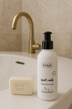 Nettoyant visage ultra doux au lait de chèvre