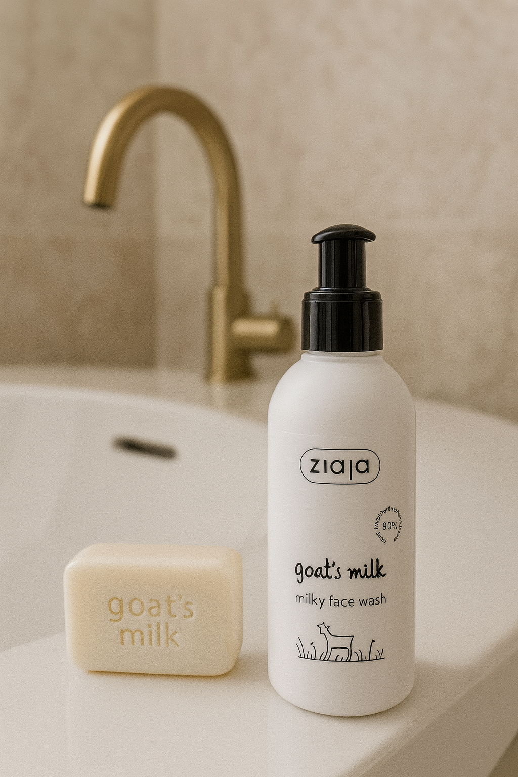 Nettoyant visage ultra doux au lait de chèvre