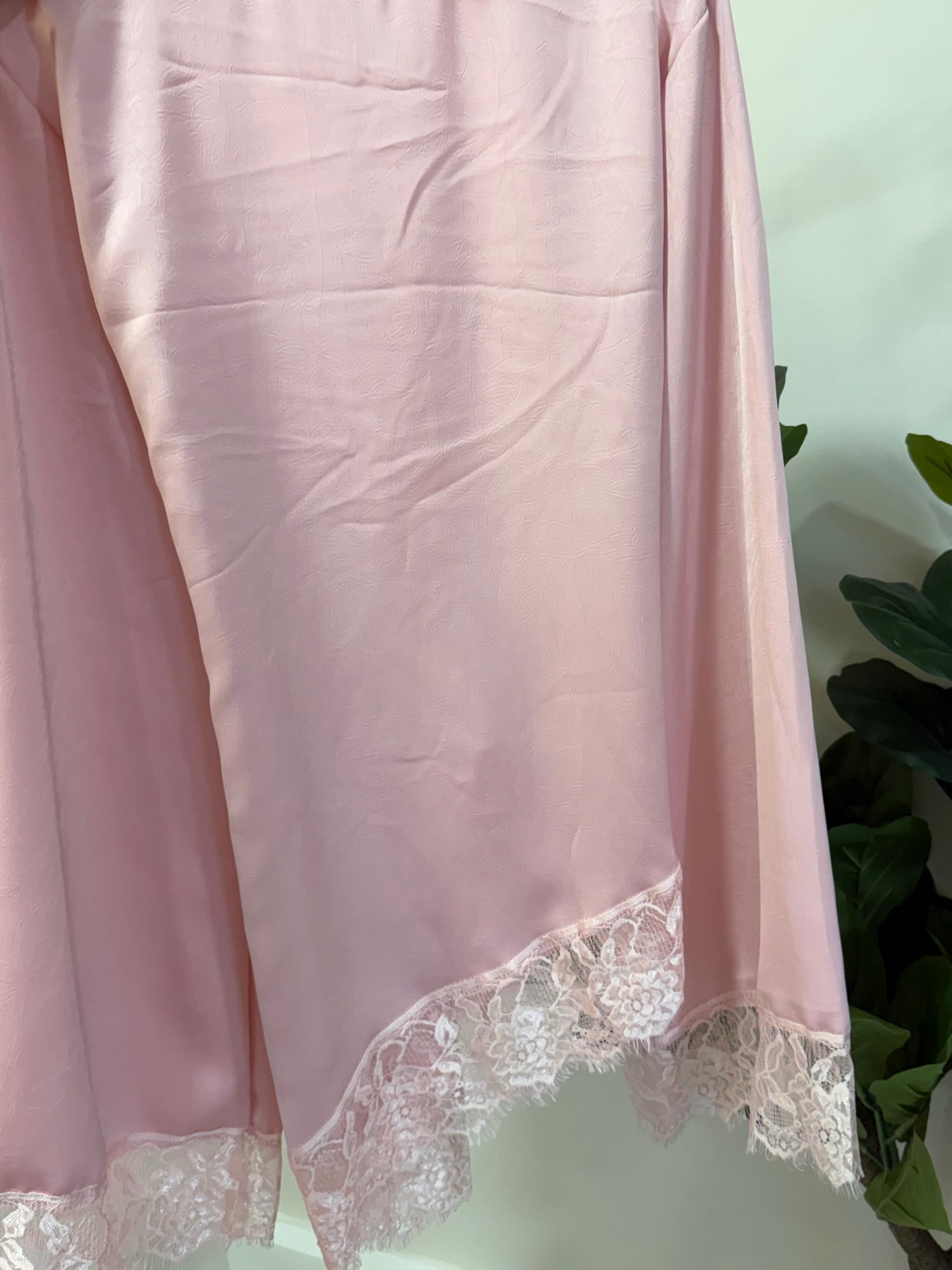 Top dentelle rose