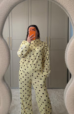 Ensemble jaune à pois