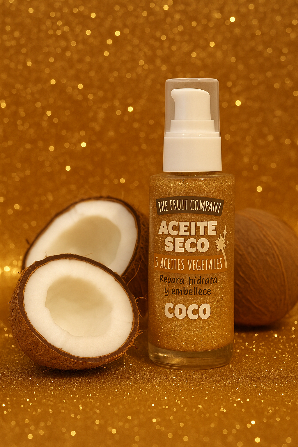 Huile sèche scintillante - Coco