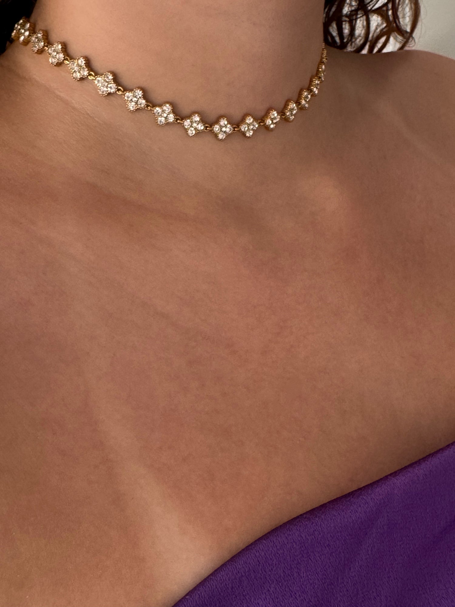 Collier strass
