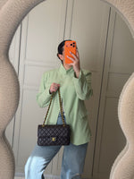 Blazer asymétrique vert