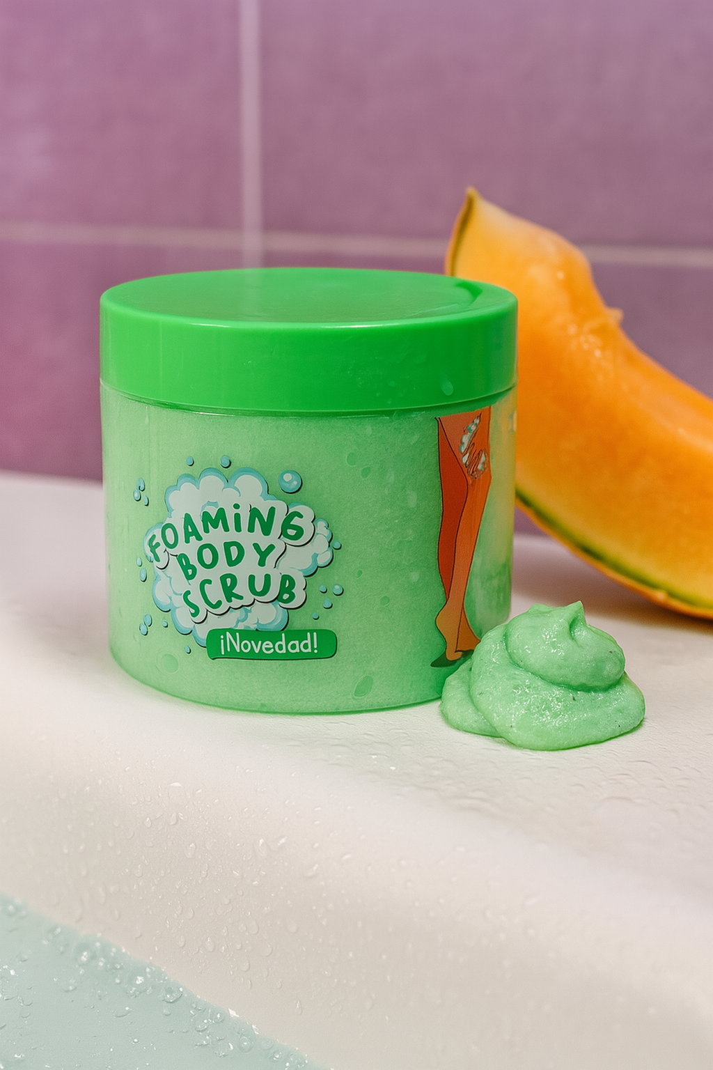 Body Scrub + Savon 2 en 1 Melon