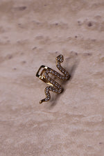 Ear cuff serpent doré
